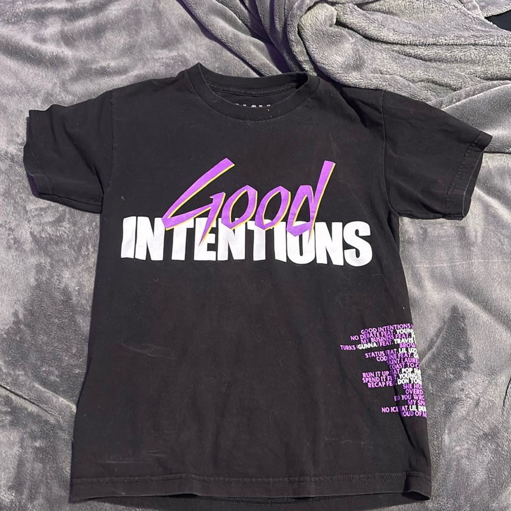 “ good intentions” Vlone shirt